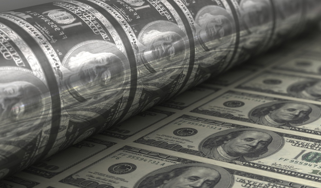 Печатное клише для долларов