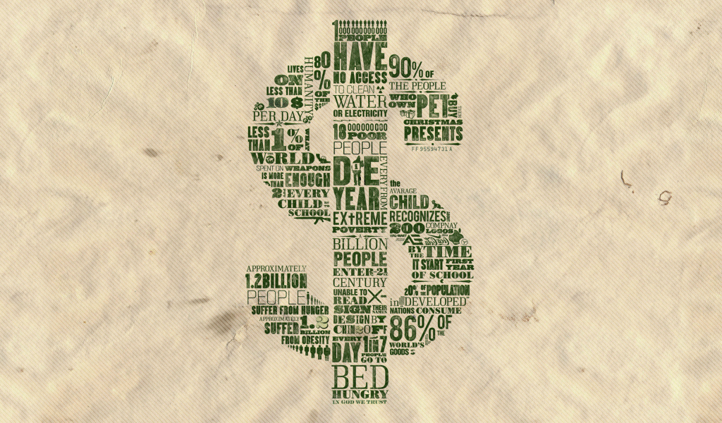 Стильный знак доллара