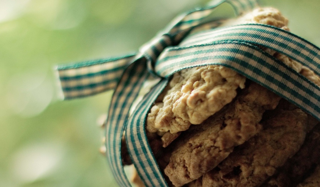 Домашнее печенье с бантиком