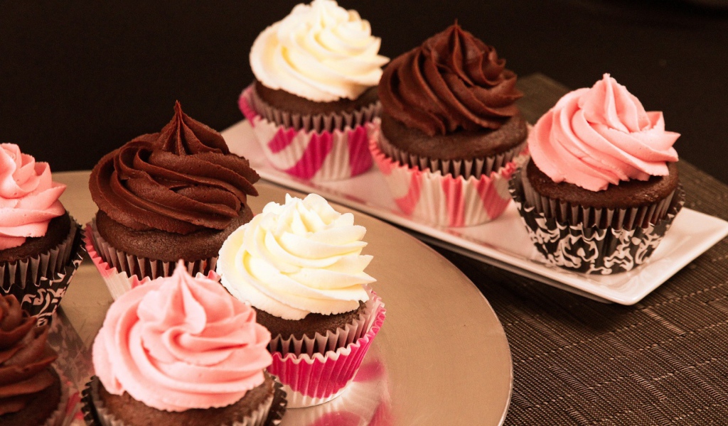 Кексы с кремом