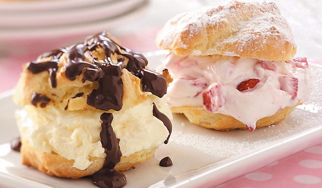 Булочки с кремом