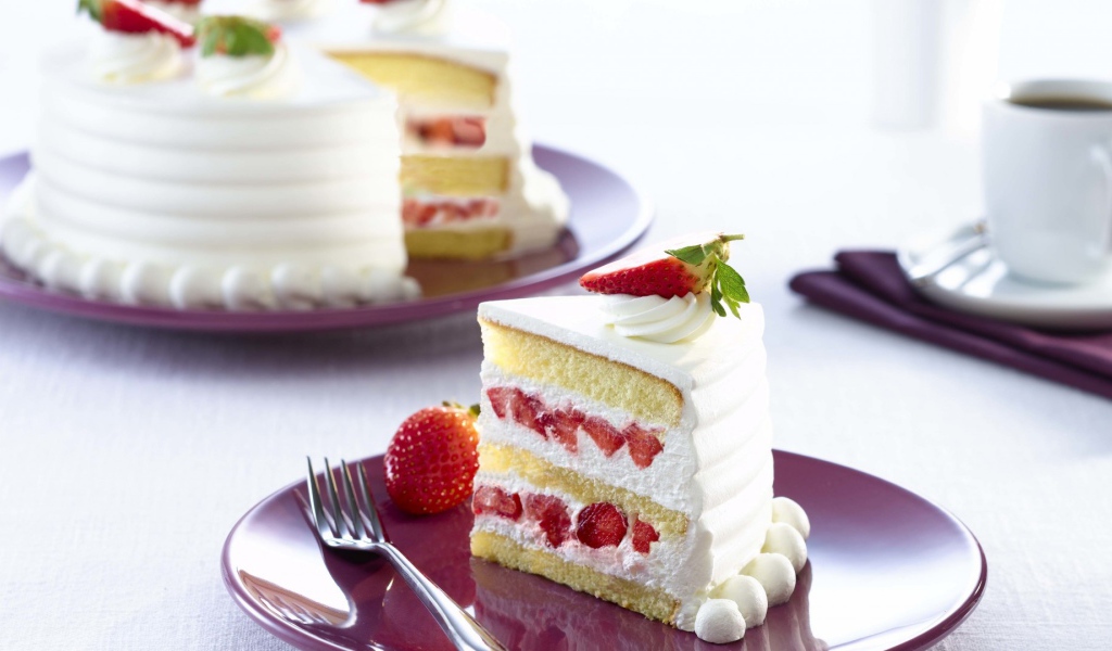 Клубничный торт