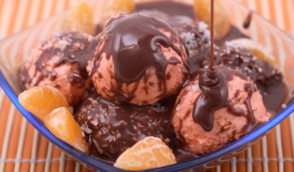 Морженое с шоколадом