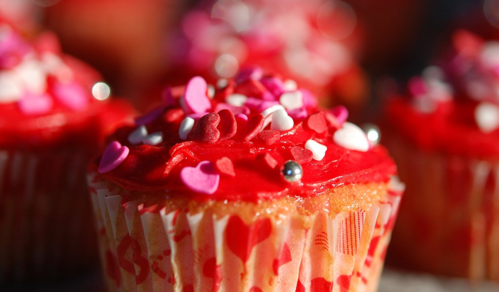 Десерт с сердечками