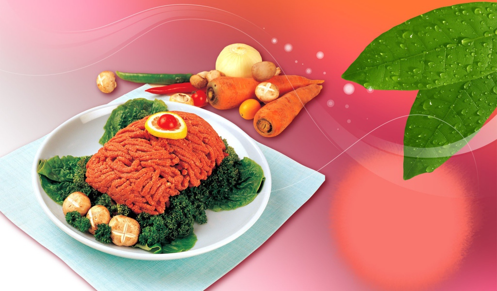 Фарш и овощи