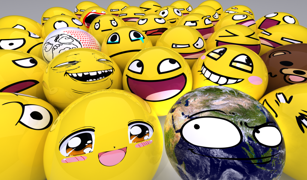 Шарики смайлики