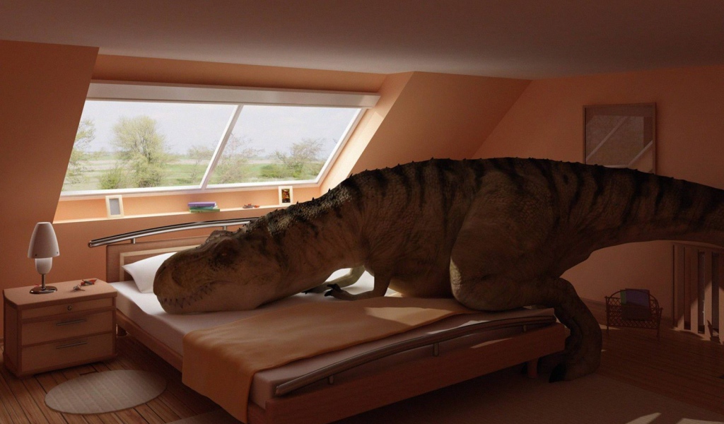 Тиранозавр в спальне