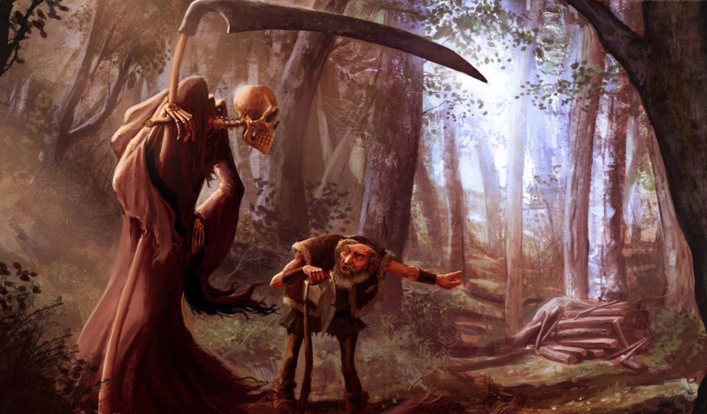 К деду пришла смерть