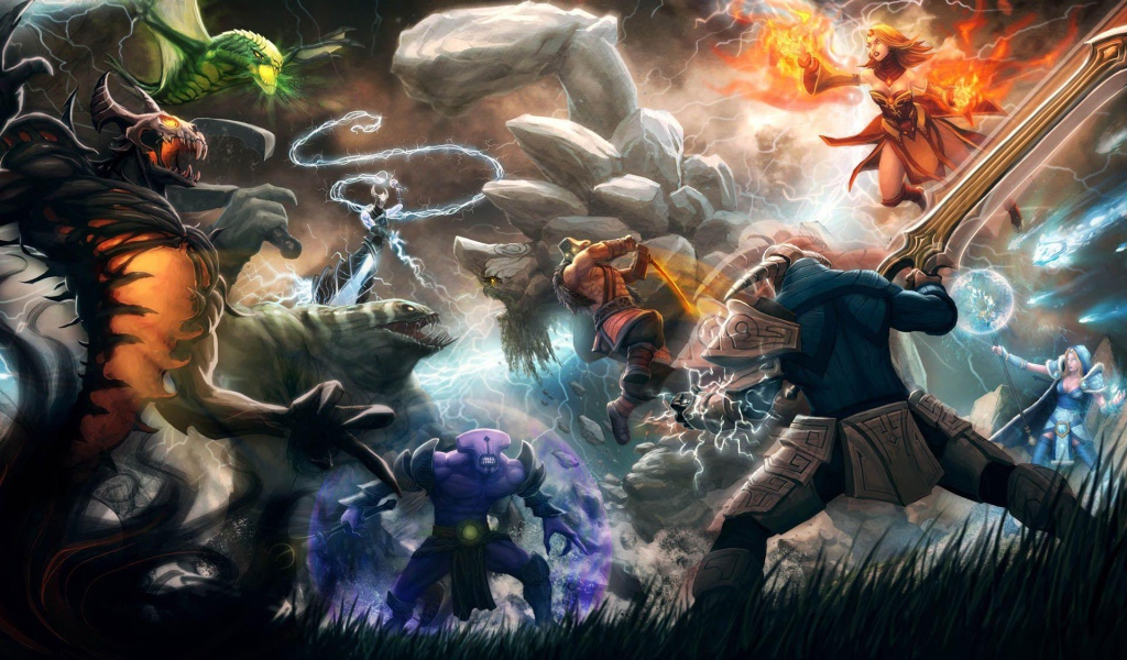 Сражение в Dota 2