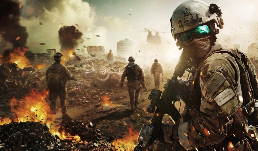 Солдат из игры Battlefield