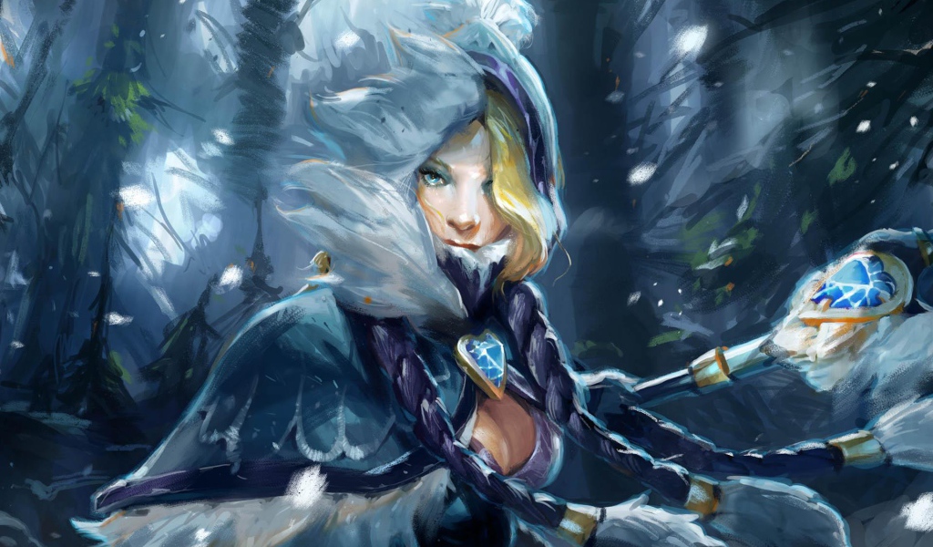 Блондинка из игры Dota