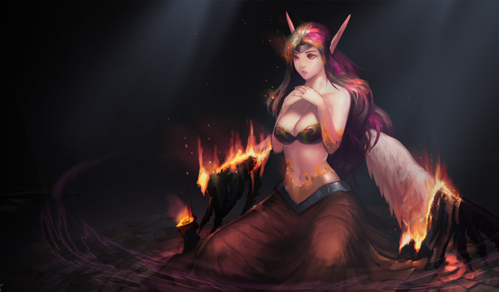 Горят крылья у демона