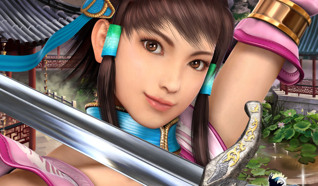 Девушка с мечом из видео игры