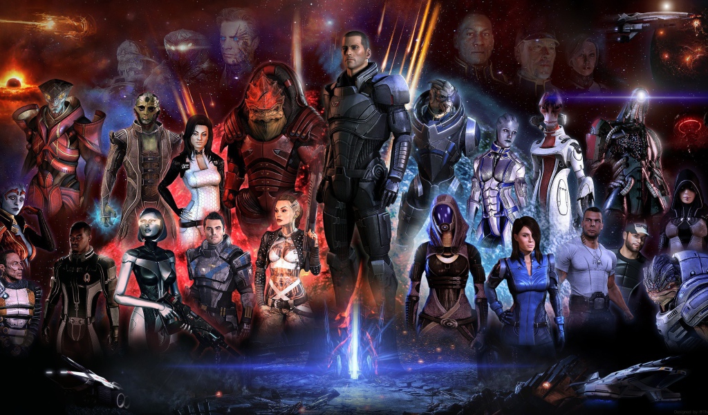 Участники игры Mass Effect