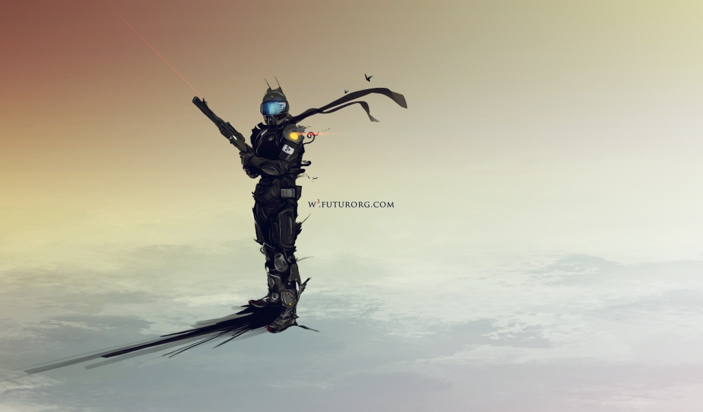 Солдат из видео игры