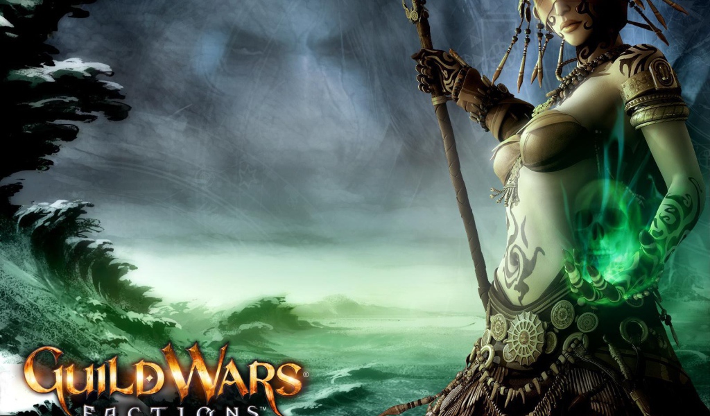 Девушка с зеленым черепом