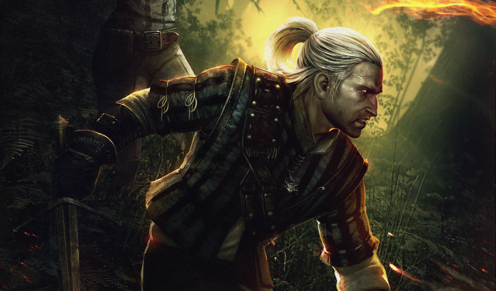 Герой из игры Ведьмак