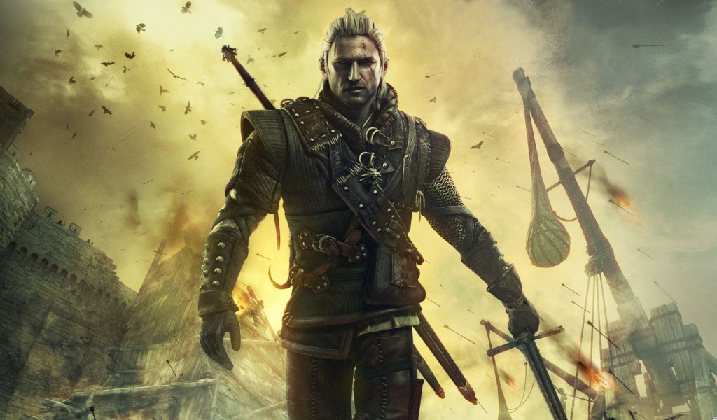 Главный герой из игры Ведьмак