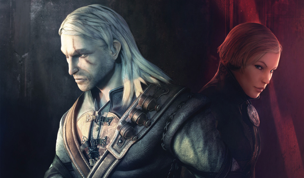 Два героя игры Ведьмак