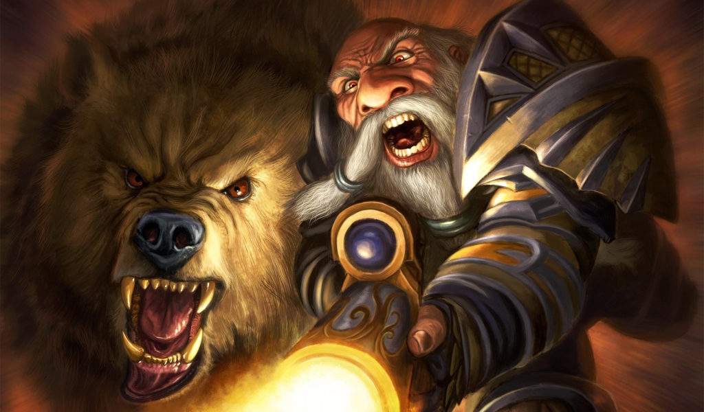 Медведь в видео игре 3D