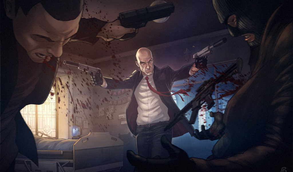 Агент 47 в игре