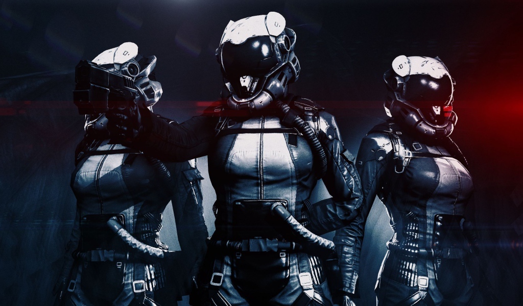 Космонавты с оружием