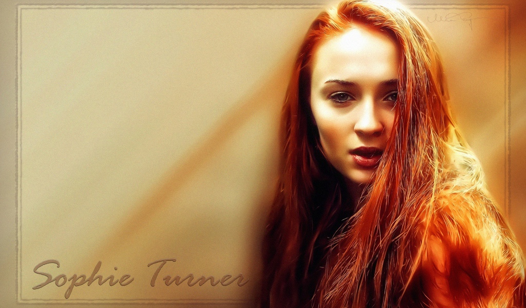 Красивая модель Софи Тернер