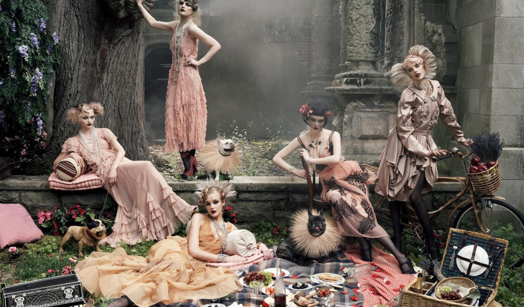 Девушки на пикнике