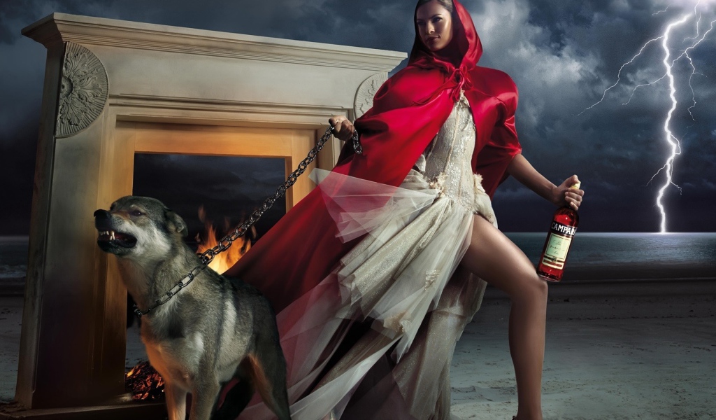 Ева Мендес с собакой