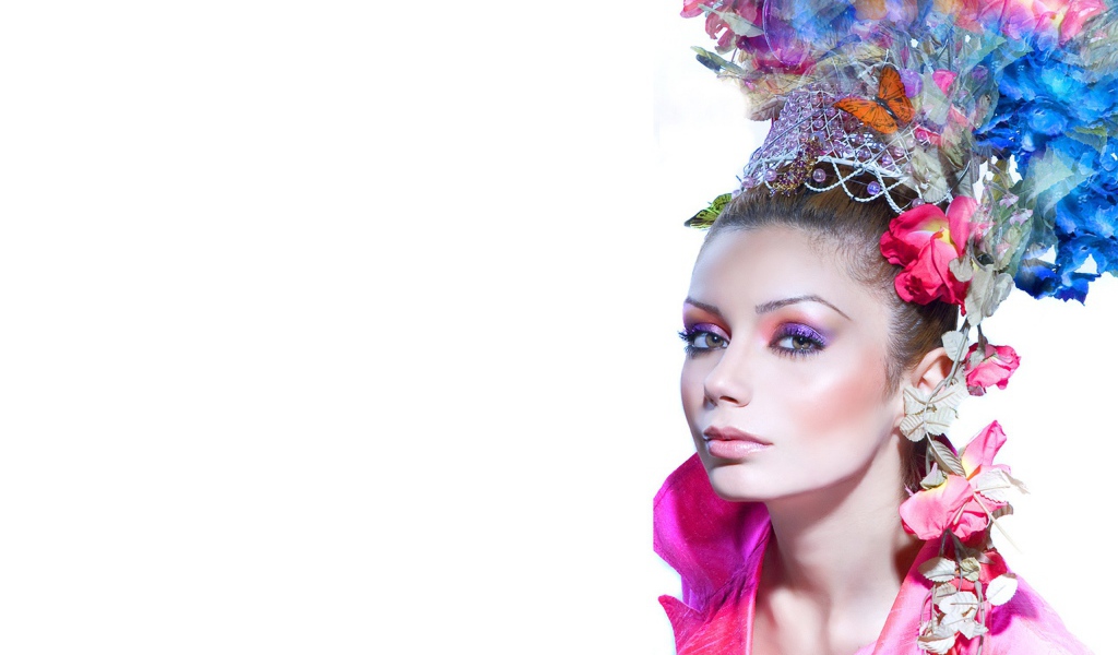 Портрет на белом фоне