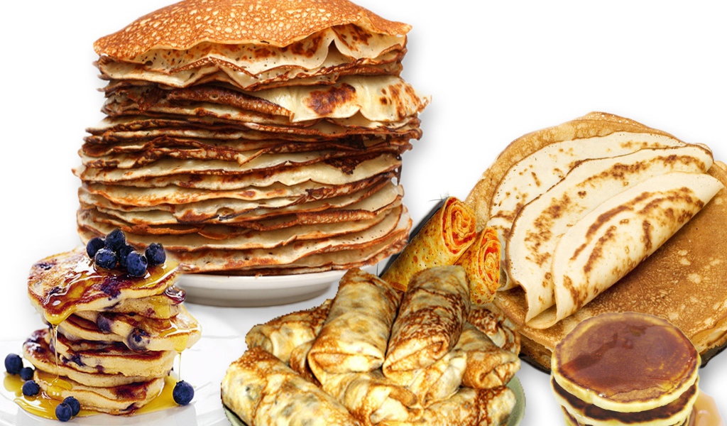 Обилие блинов на Масленицу