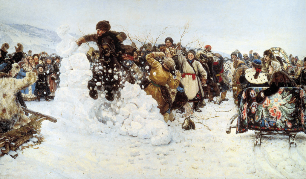 Народные гуляния на Масленицу