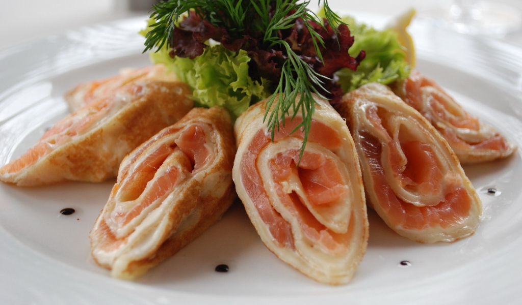 Блинные роллы на Масленицу