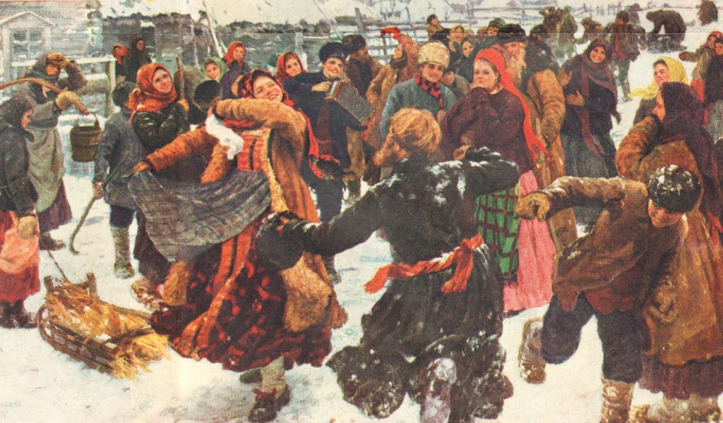 Хоровод на Масленицу
