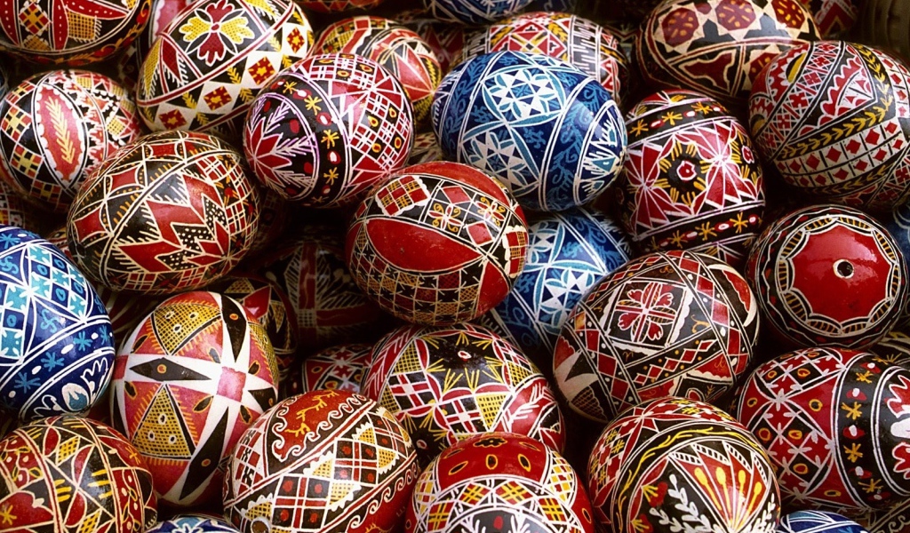 Расписные яйца на Пасху