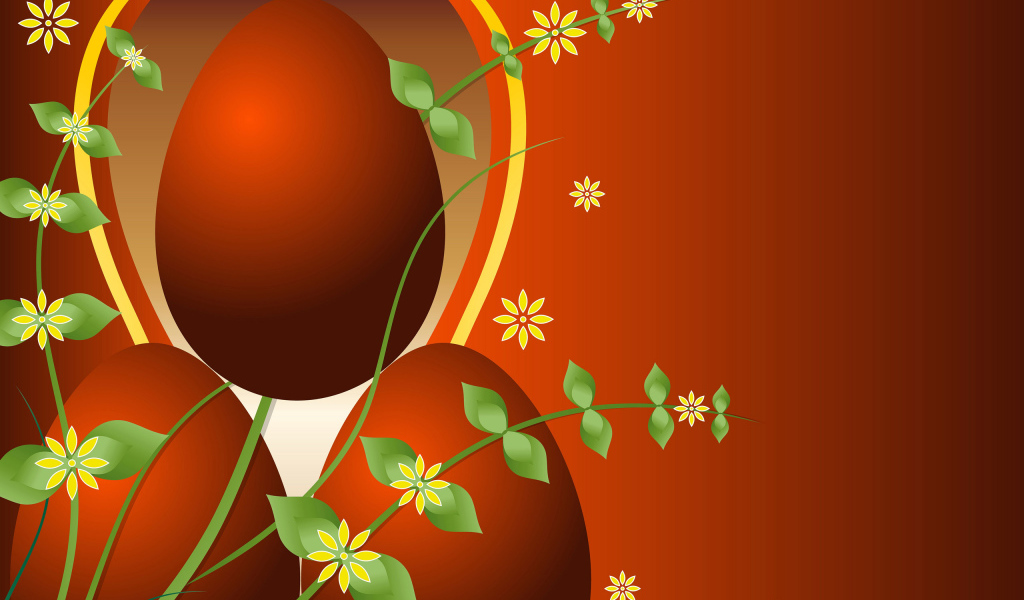 Красные яйца на Пасху