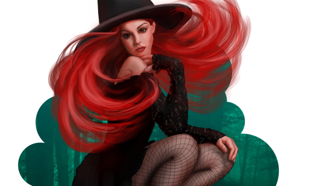 Ведьма на хэллоуин