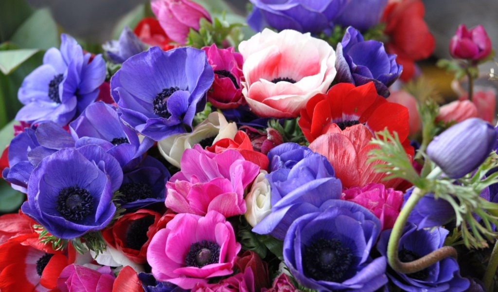 Яркий букет на восьмое марта