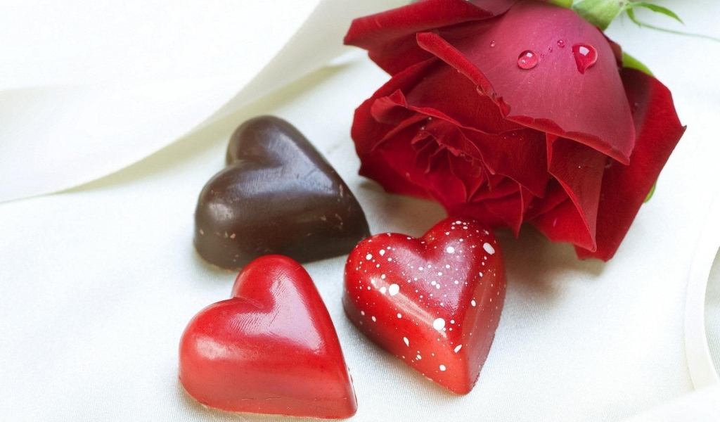 Шоколадные сердца на День Святого Валентина 14 февраля