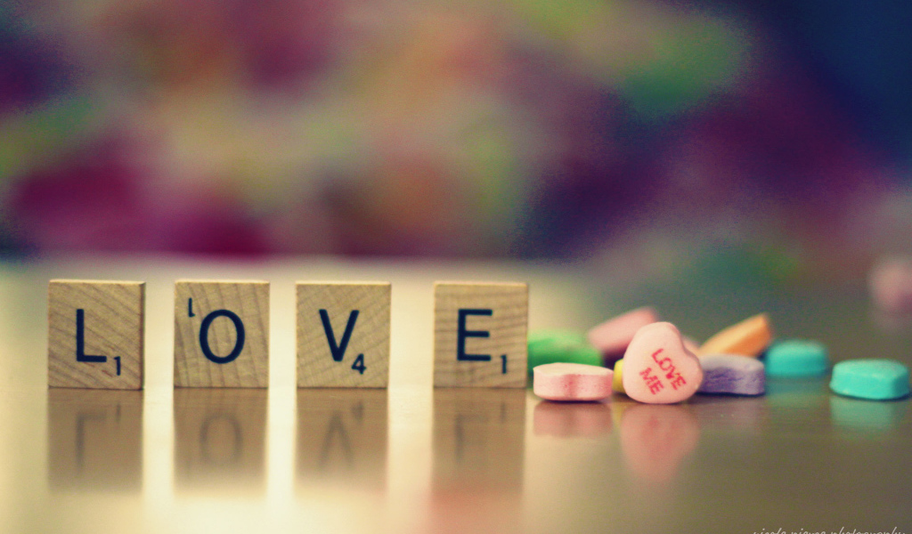 Признание на кубиках на День Святого Валентина 14 февраля