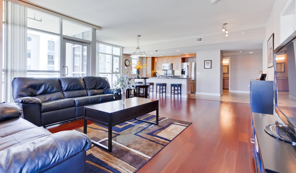 Интерьер холла с баром