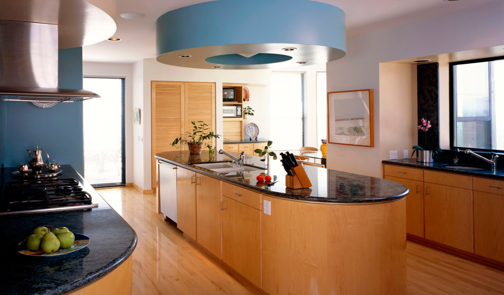 Интерьер комнаты кухни