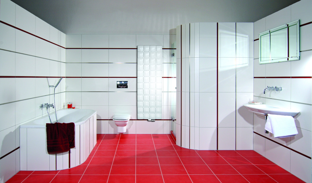 Оригинальный интерьер ванной комнаты