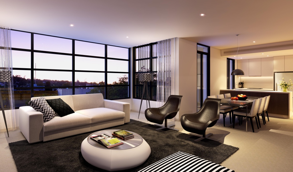 Комната с белой отделкой