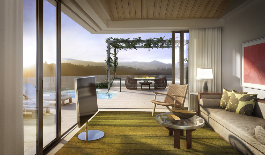 Веранда с телевизором