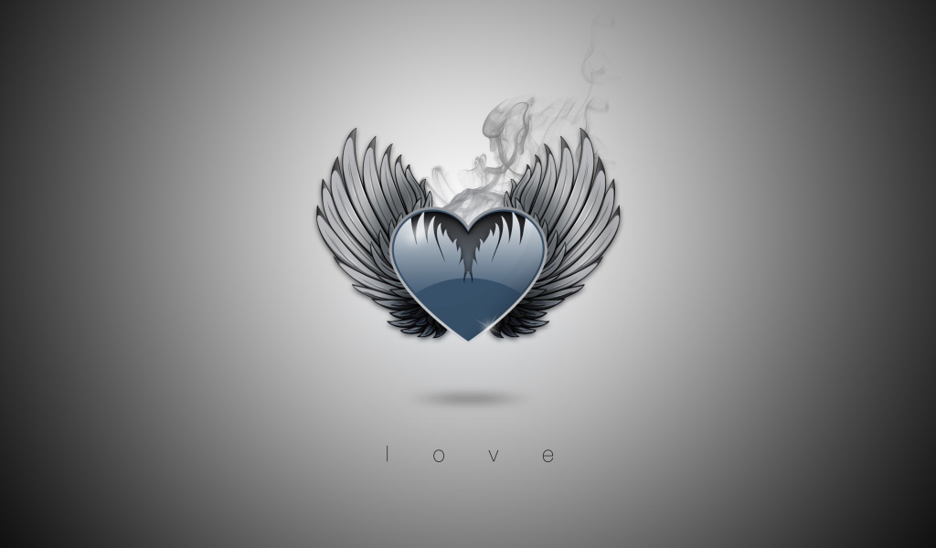 Сердечко с крыльями