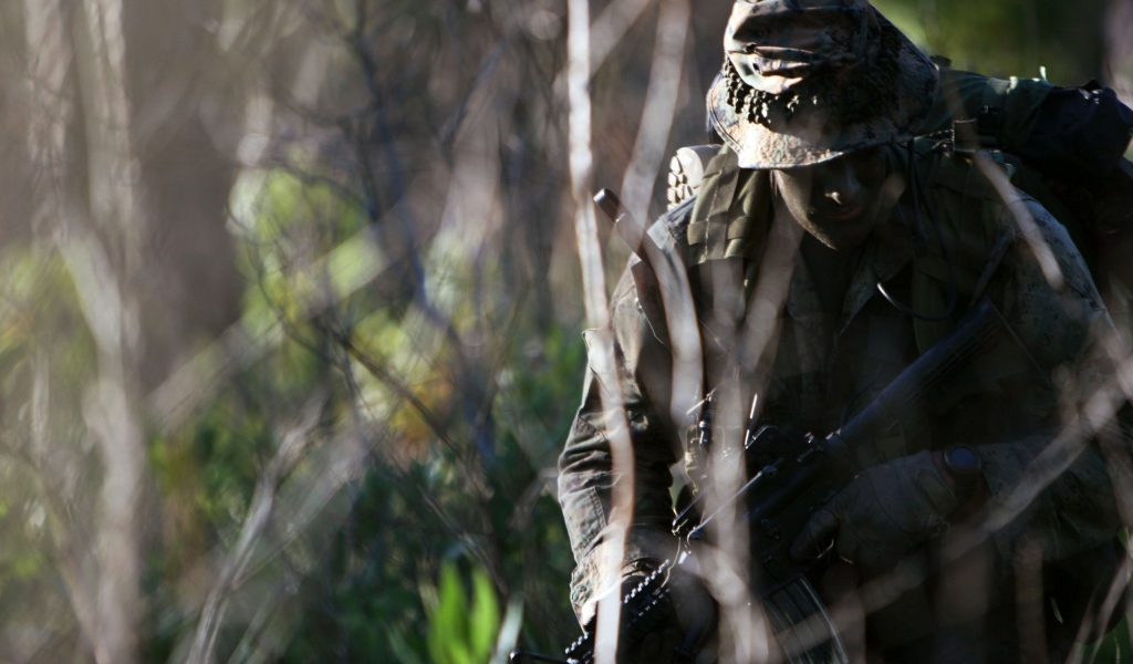 Солдат на задании