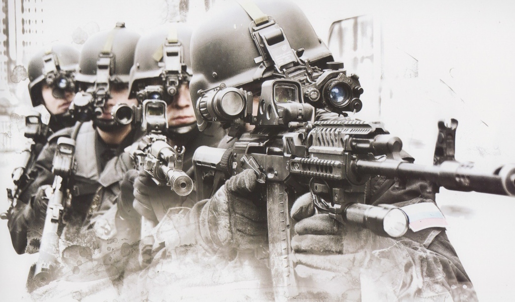 Четыре солдата спецназа