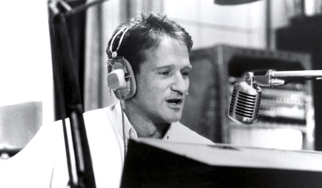 Актер Робин Уильямс в студии