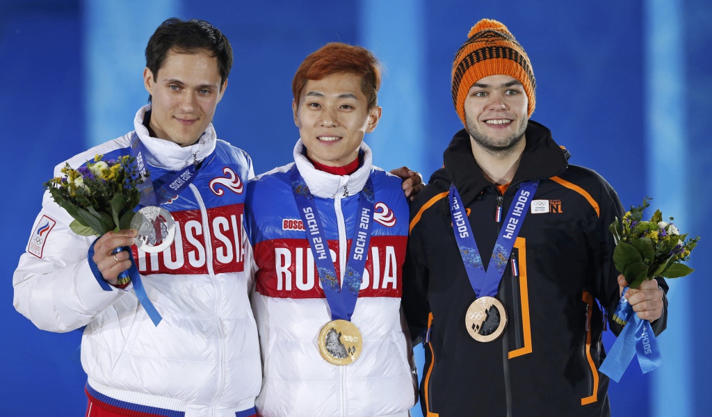 На пьедестале Олимпиады Виктор Ан